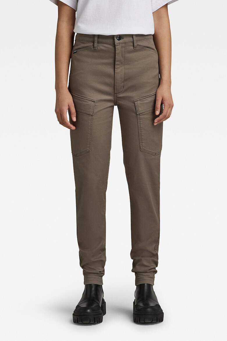 G-STAR Pantaloni cargo skinny cu talie inalta Kafey - Pled.ro