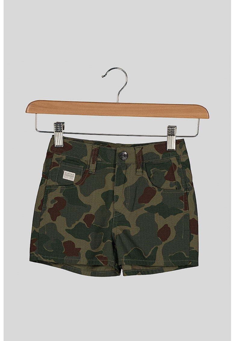 G-Star RAW Pantaloni scuti cu model camuflaj - Pled.ro