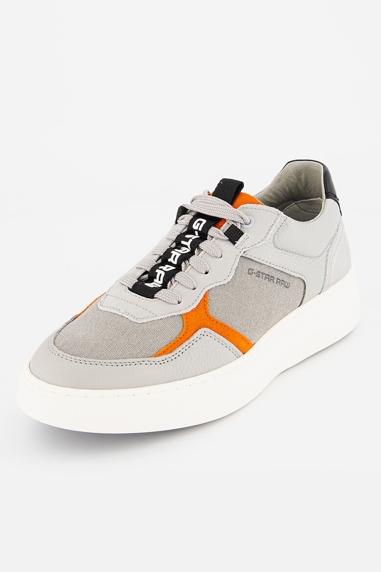 G-Star RAW Pantofi sport de piele cu garnituri de plasa Lash Tec - Pled.ro