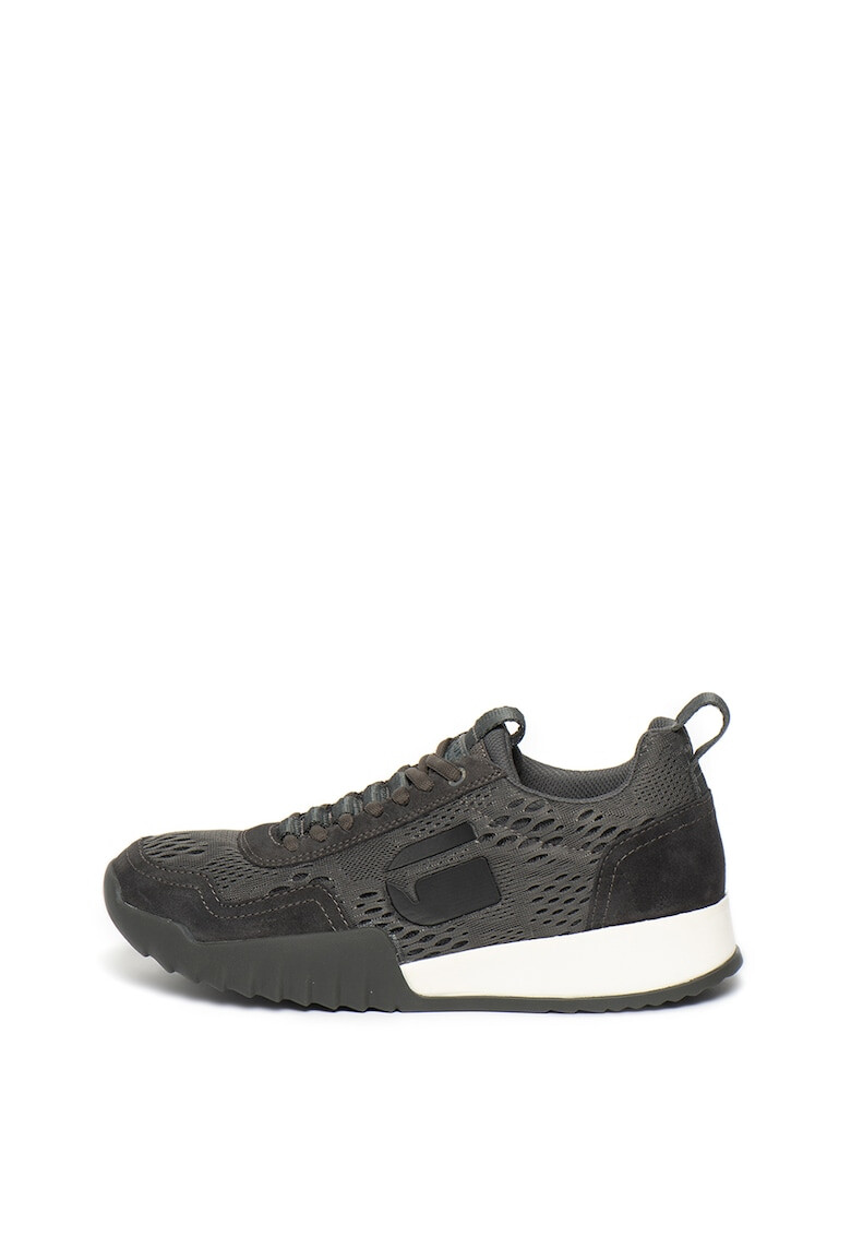 G-Star RAW Pantofi sport de piele intoarsa si material textil Rackam Rovic - Pled.ro