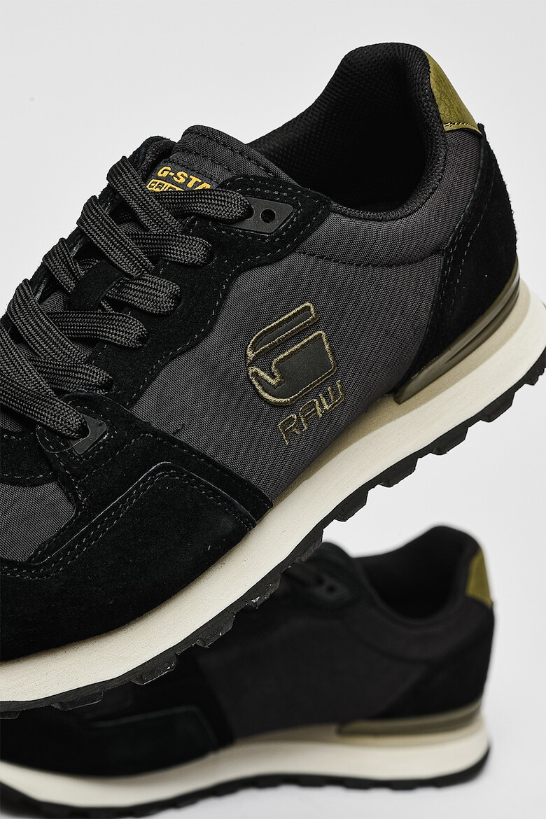 G-STAR Pantofi sport din material textil cu garnituri din piele intoarsa Track II - Pled.ro