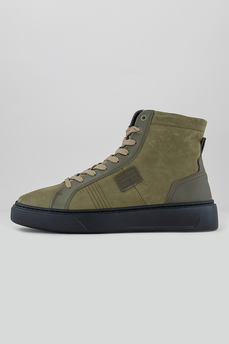 G-Star RAW Pantofi sport high-top de piele si piele intoarsa - Pled.ro