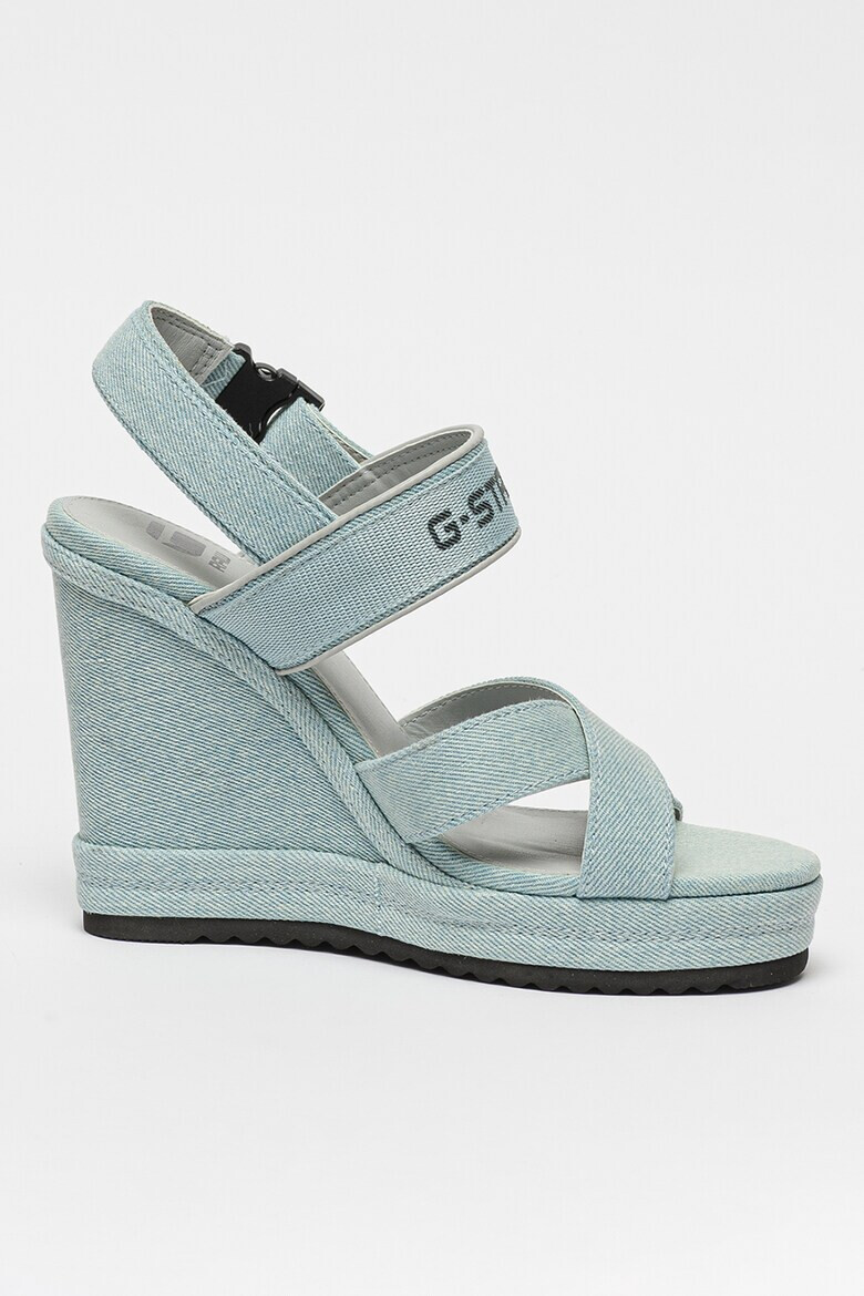 G-STAR Sandale wedge de denim Bodana Cs - Pled.ro