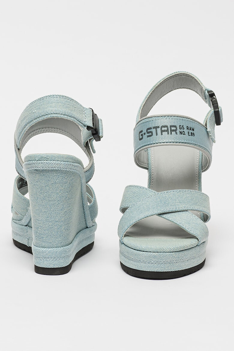 G-STAR Sandale wedge de denim Bodana Cs - Pled.ro