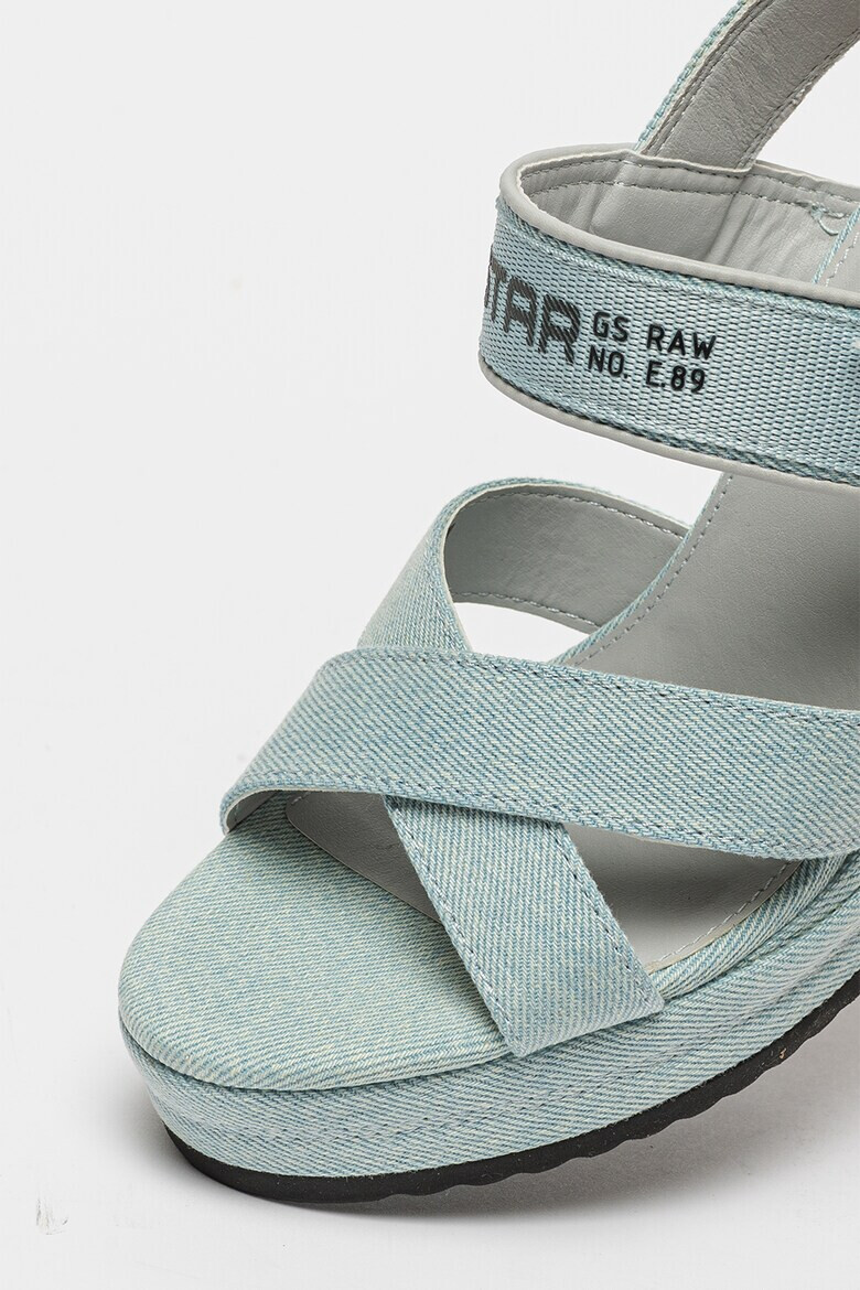 G-STAR Sandale wedge de denim Bodana Cs - Pled.ro