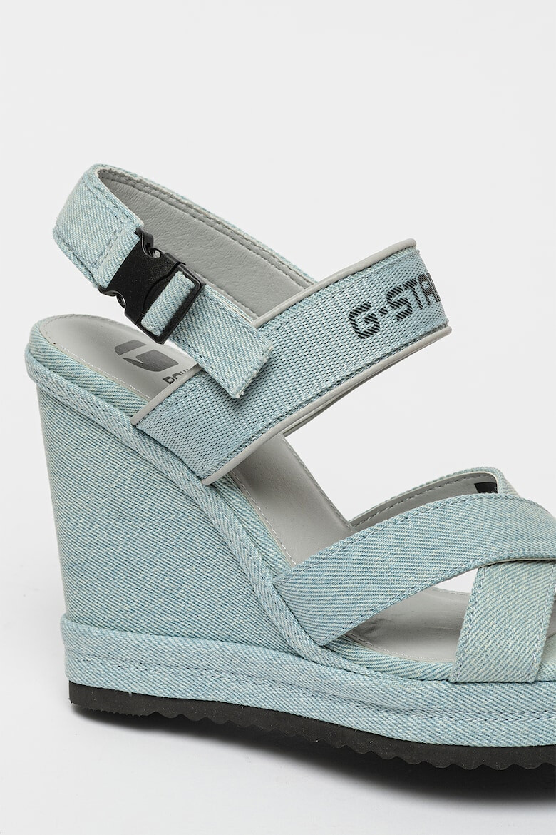 G-STAR Sandale wedge de denim Bodana Cs - Pled.ro