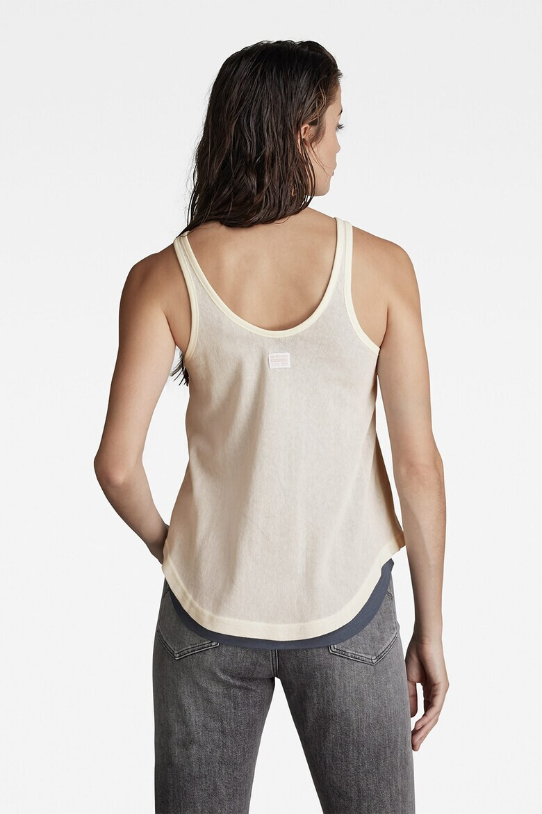 G-Star RAW Top de bumbac organic cu design suprapus - Pled.ro