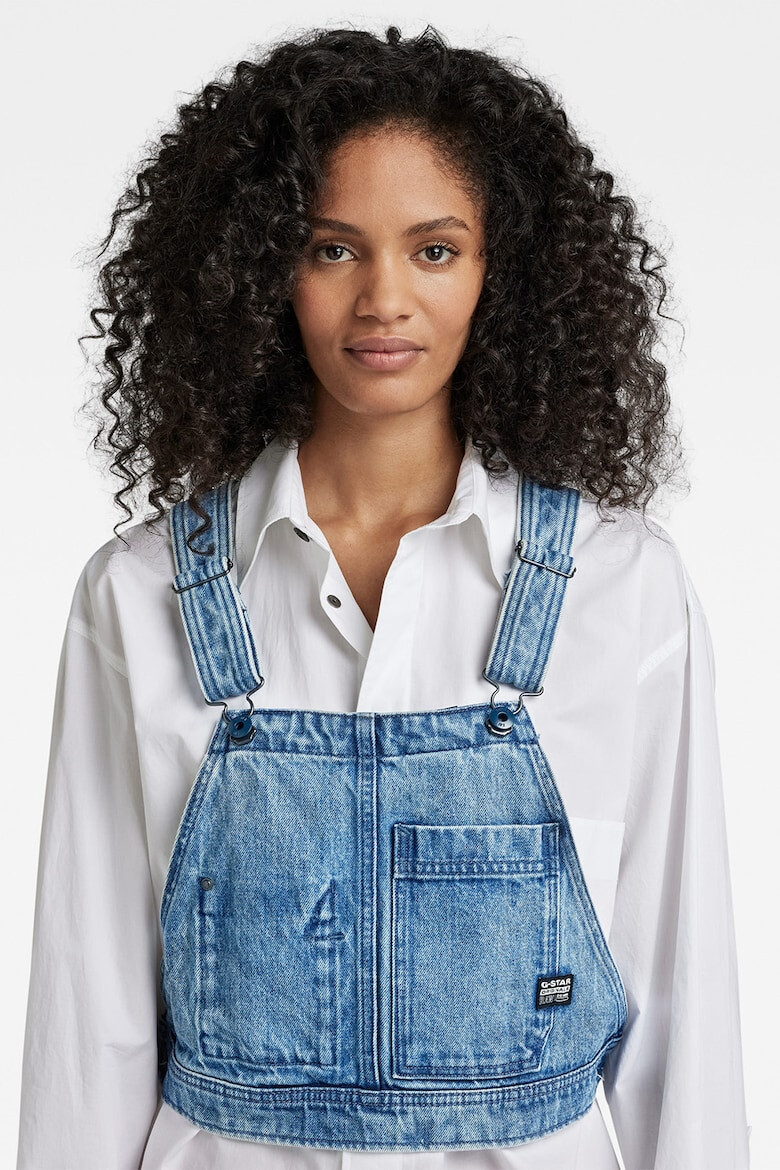 G-Star RAW Top de denim cu decolteu patrat Bib - Pled.ro