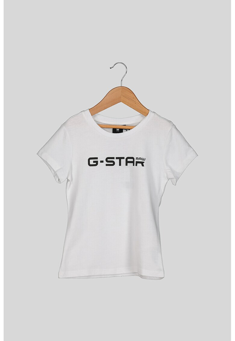 G-Star RAW Tricou cu decolteu la baza gatului si imprimeu logo - Pled.ro