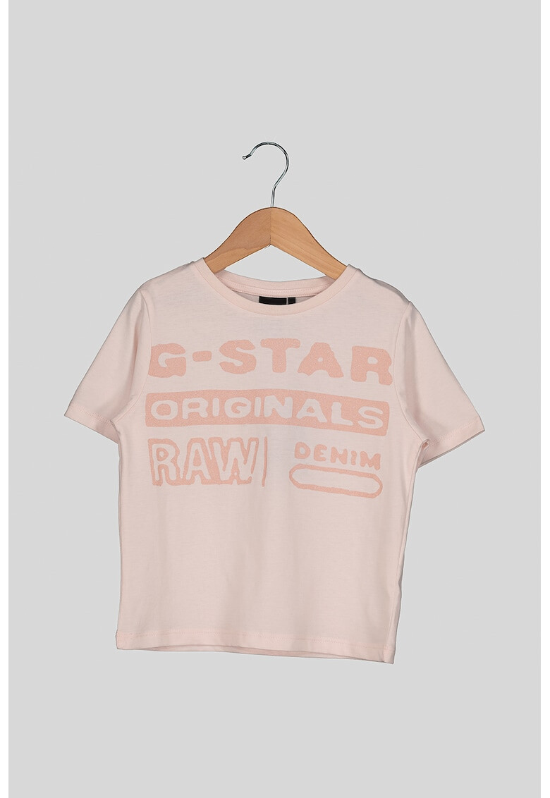 G-Star RAW Tricou de bumbac cu insertii stralucitoare - Pled.ro