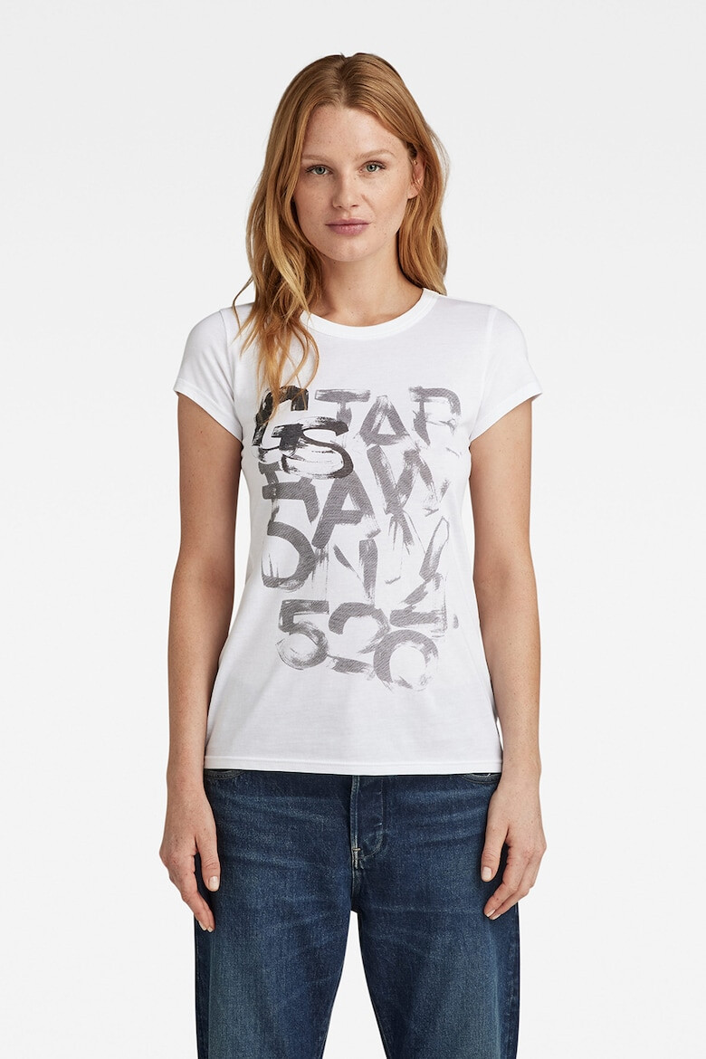 G-Star RAW Tricou de bumbac cu logo - Pled.ro