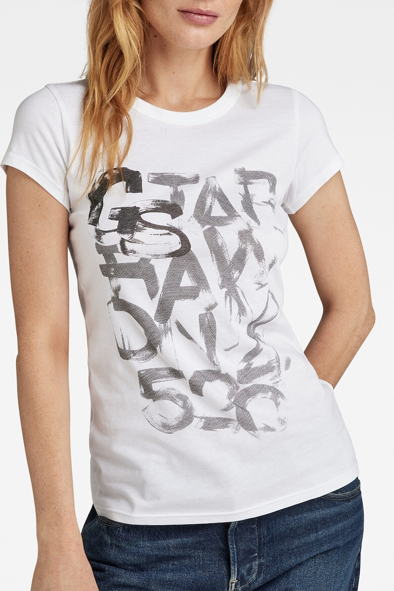 G-Star RAW Tricou de bumbac cu logo - Pled.ro