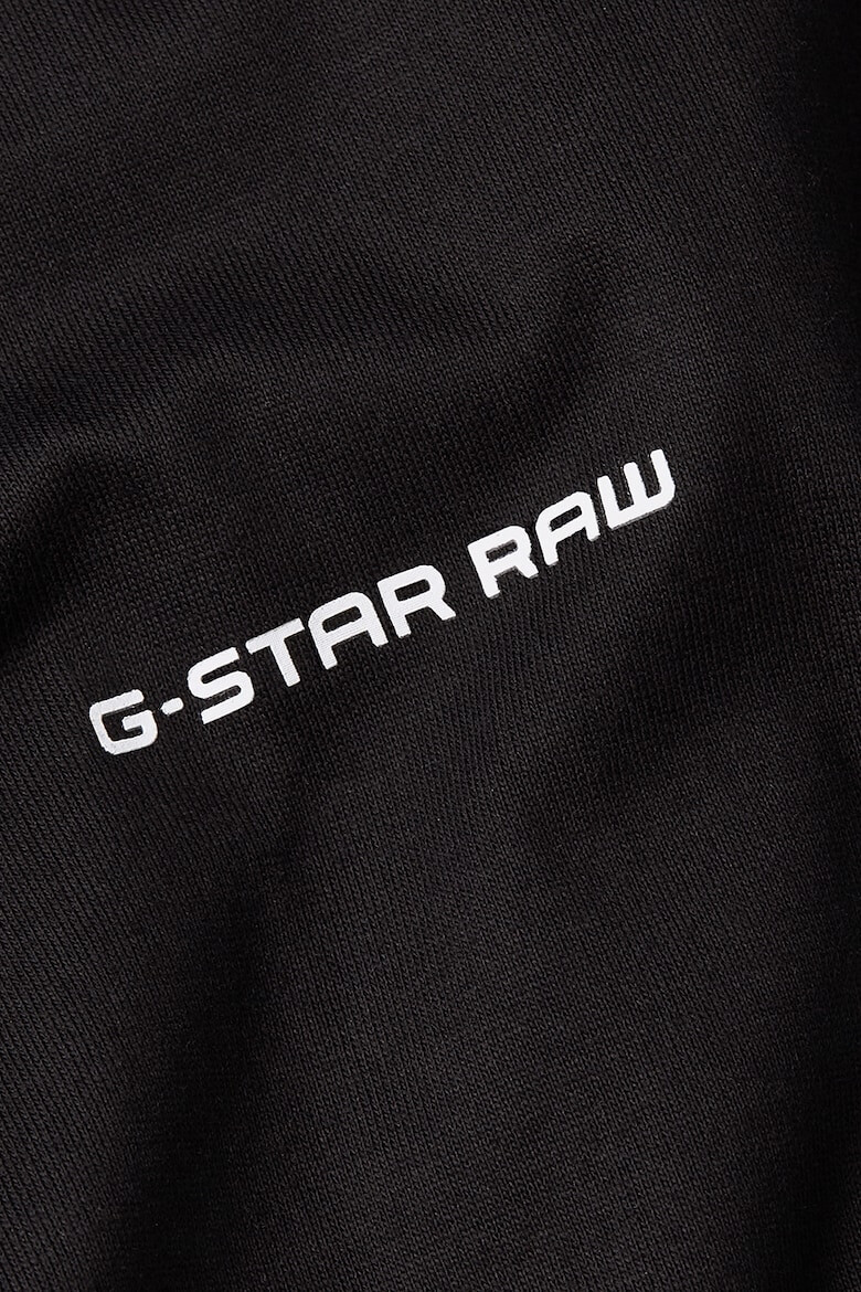 G-STAR Tricou de bumbac organic cu decolteu la baza gatului - Pled.ro