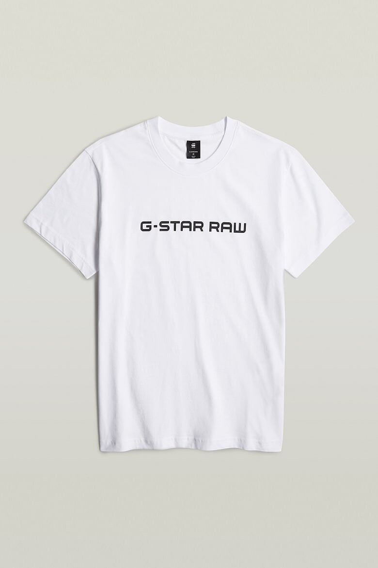 G-STAR RAW Tricou de bumbac organic cu decolteu la baza gatului - Pled.ro