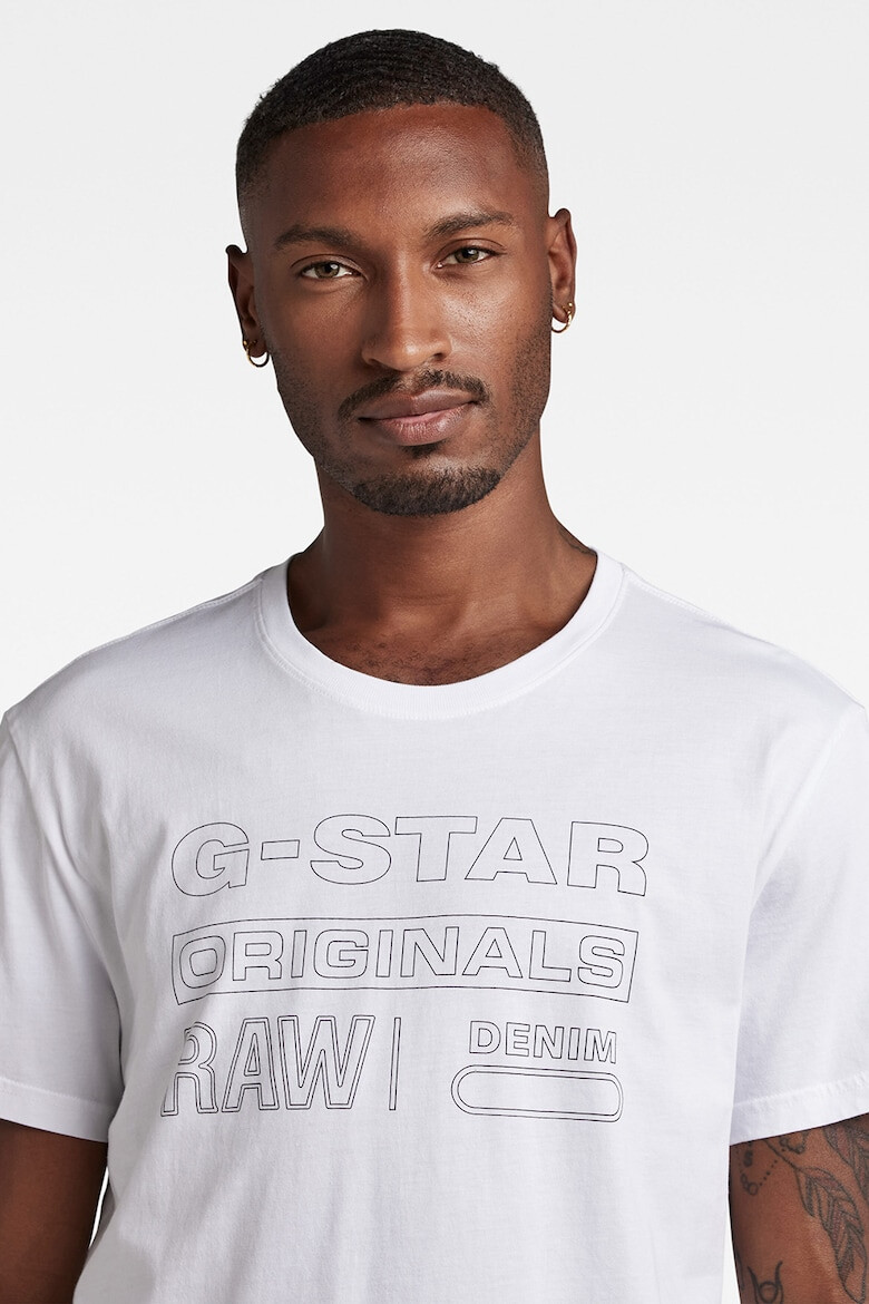 G-STAR Tricou de bumbac organic cu imprimeu - Pled.ro