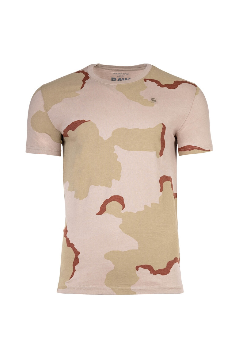 G-STAR Tricou de bumbac organic cu imprimeu camuflaj - Pled.ro