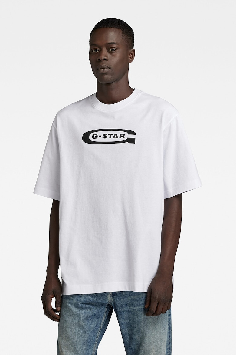 G-STAR Tricou de bumbac organic cu imprimeu logo - Pled.ro