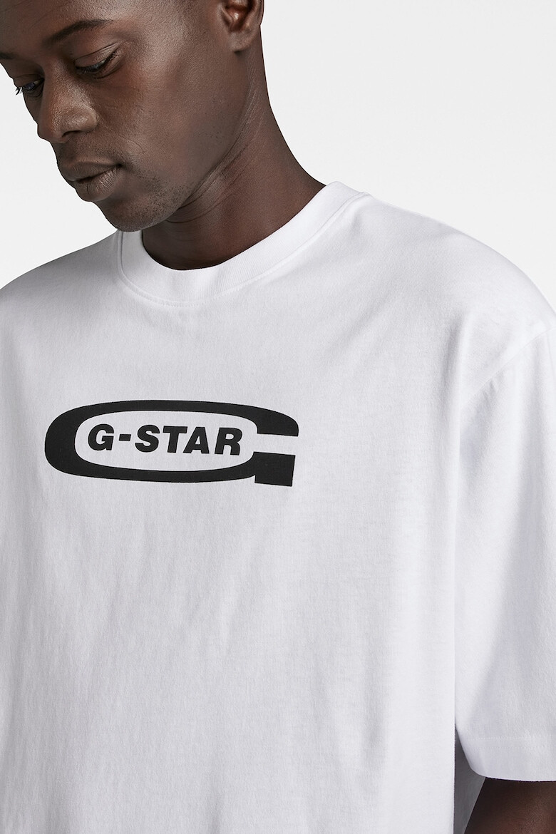 G-STAR Tricou de bumbac organic cu imprimeu logo - Pled.ro