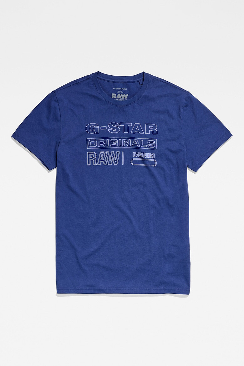 G-STAR Tricou de bumbac organic cu imprimeu logo - Pled.ro