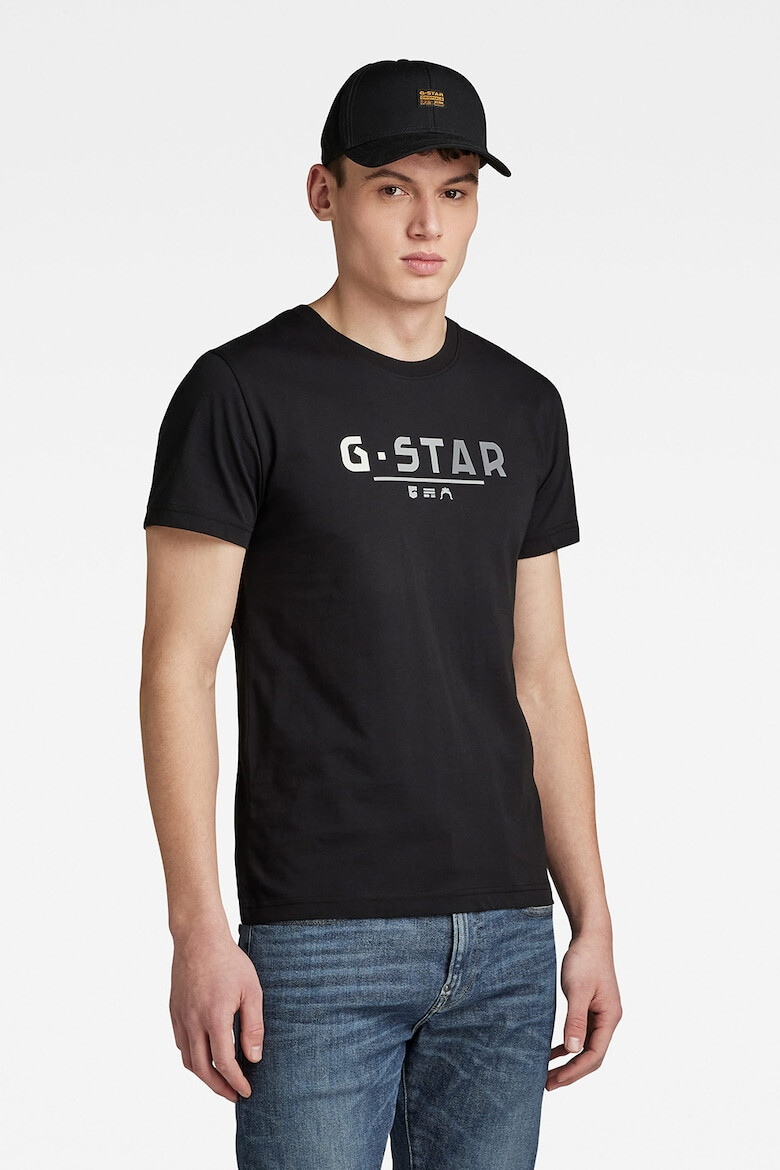 G-STAR Tricou de bumbac organic cu imprimeu logo - Pled.ro