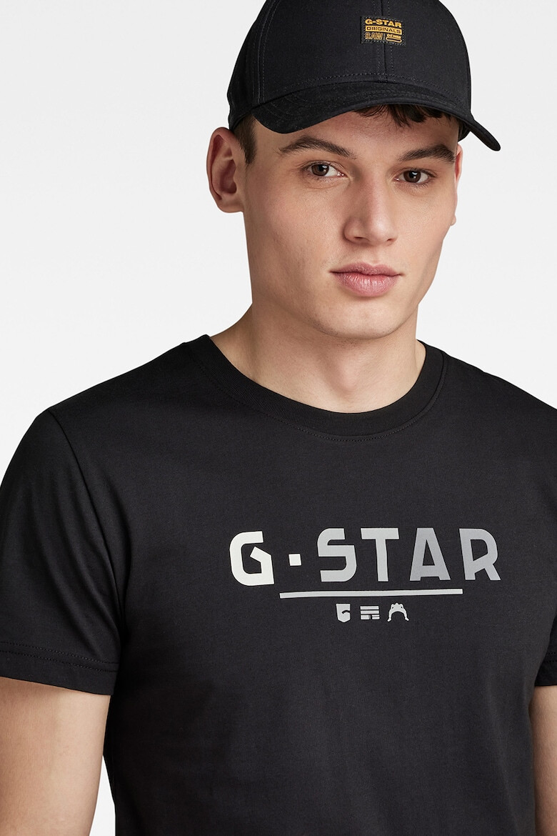 G-STAR Tricou de bumbac organic cu imprimeu logo - Pled.ro