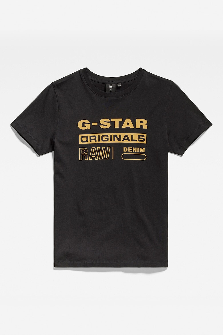 G-STAR Tricou de bumbac organic cu imprimeu logo - Pled.ro