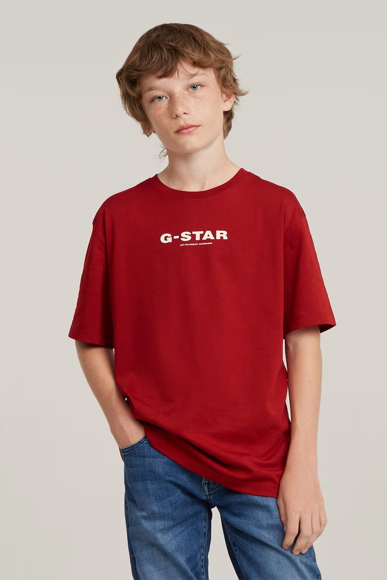 G-STAR Tricou de bumbac organic cu imprimeu logo - Pled.ro