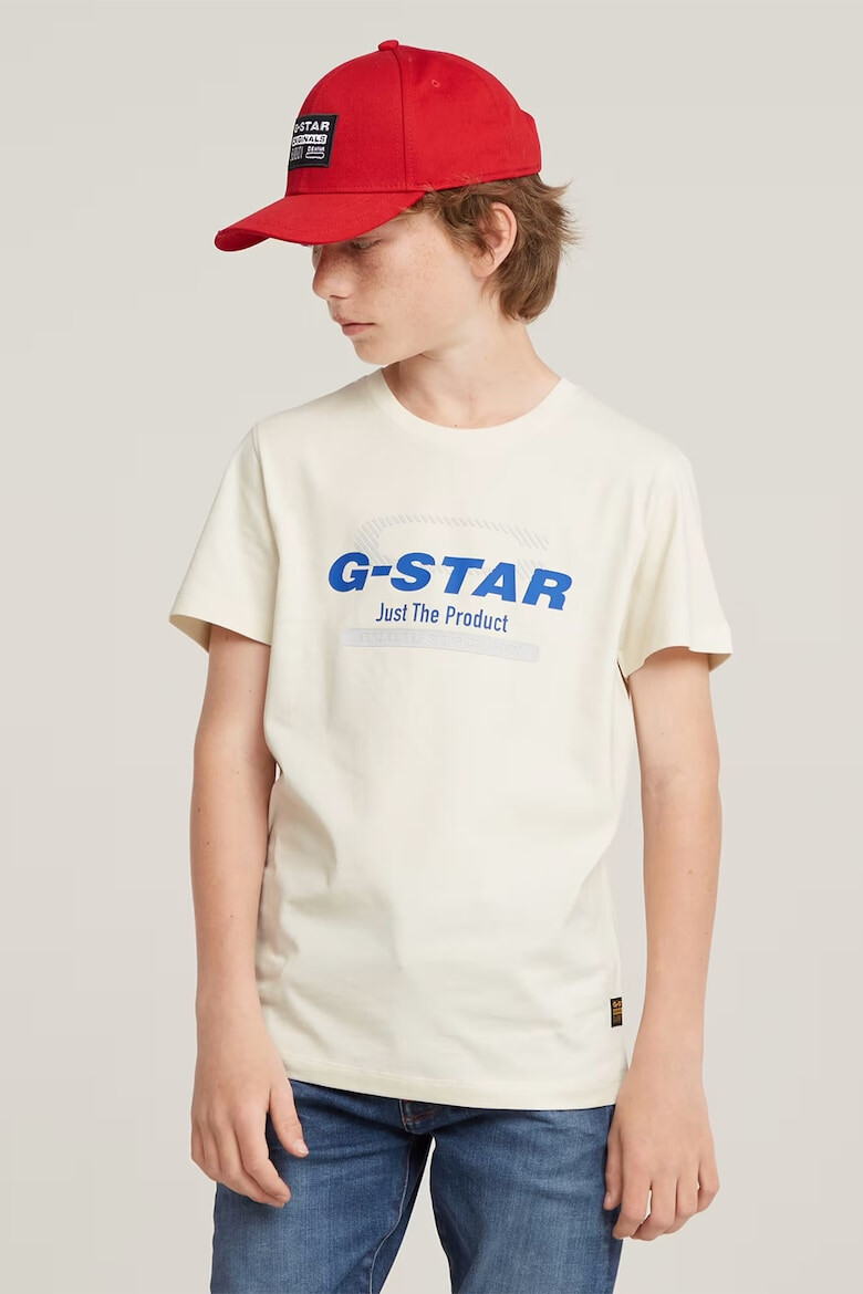 G-STAR Tricou de bumbac organic cu imprimeu logo - Pled.ro