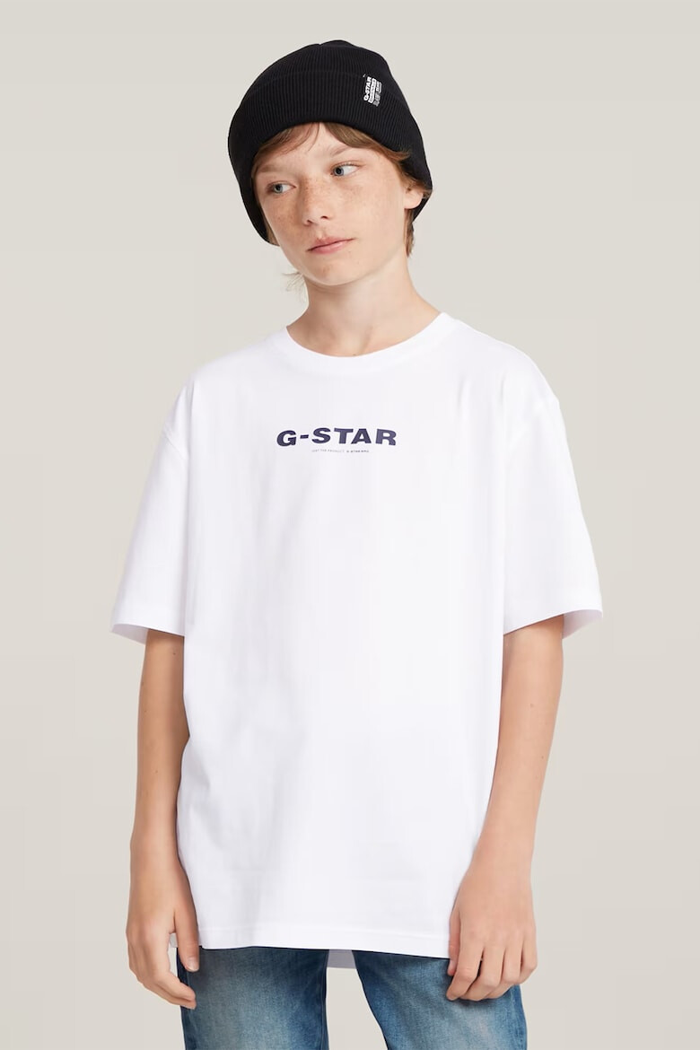 G-STAR Tricou de bumbac organic cu imprimeu logo - Pled.ro