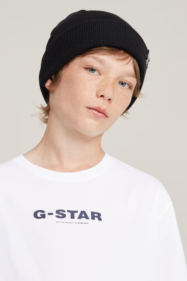 G-STAR Tricou de bumbac organic cu imprimeu logo - Pled.ro