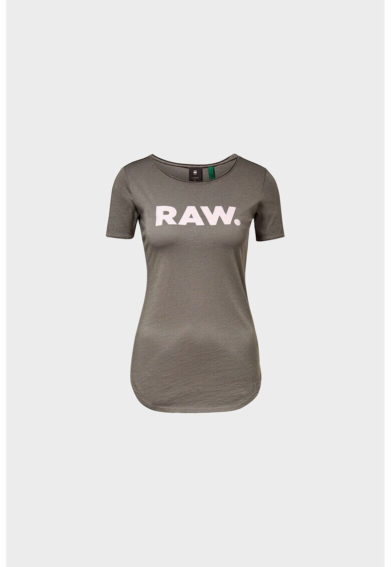 G-Star RAW Tricou de bumbac organic cu terminatie rotunda - Pled.ro