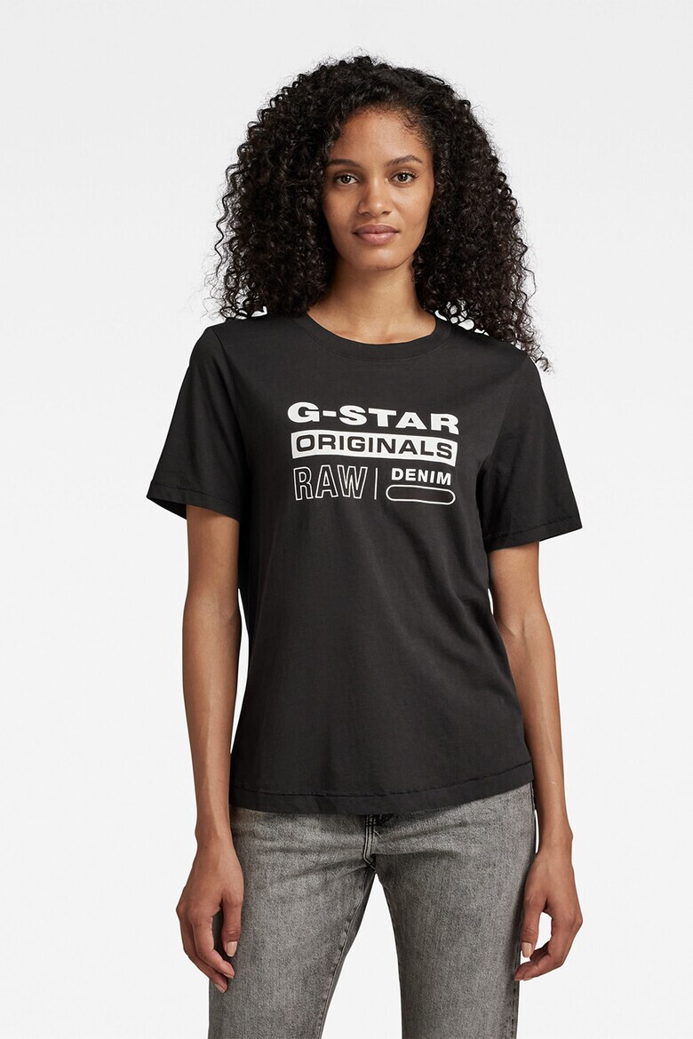 G-STAR Tricou de bumbac organic cu imprimeu logo Originals - Pled.ro