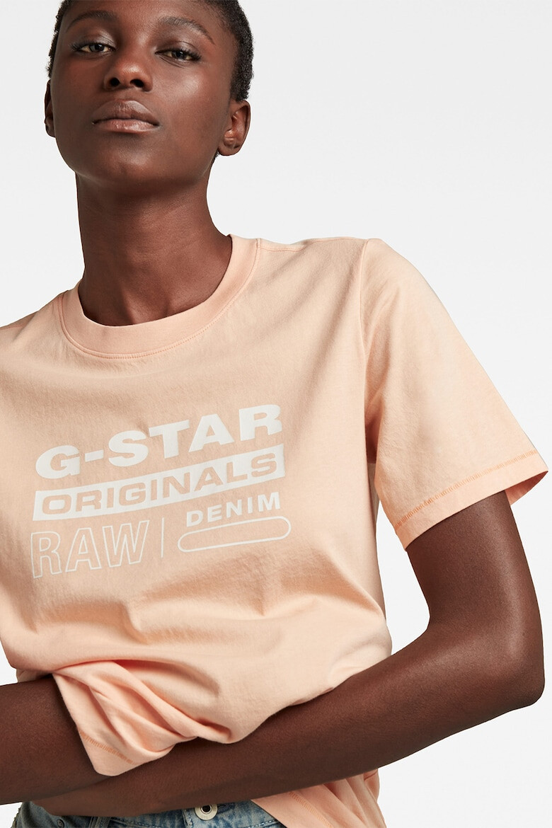 G-STAR Tricou de bumbac organic cu imprimeu logo Originals - Pled.ro