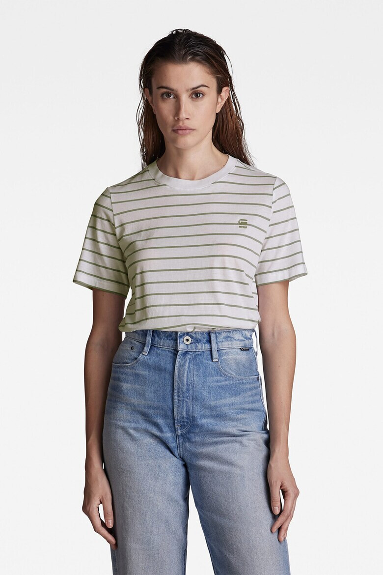 G-Star RAW Tricou de bumbac organic cu model in dungi - Pled.ro