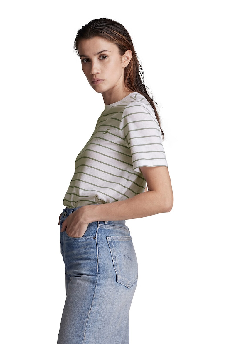 G-Star RAW Tricou de bumbac organic cu model in dungi - Pled.ro