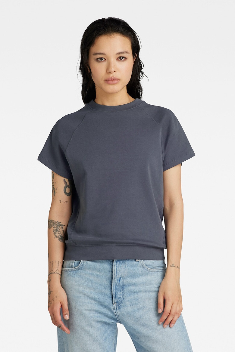 G-STAR RAW Tricou din bumbac organic cu decolteu la baza gatului - Pled.ro