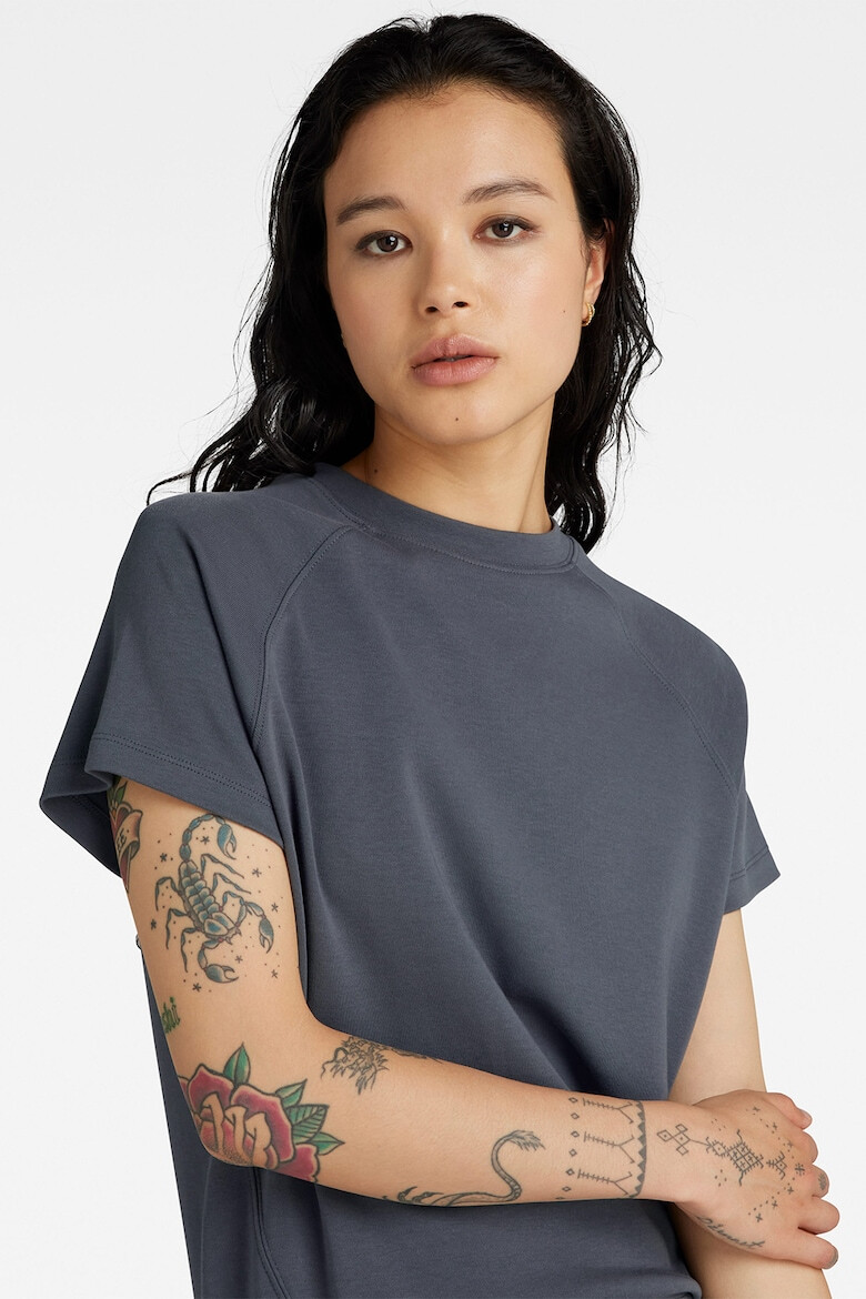 G-STAR RAW Tricou din bumbac organic cu decolteu la baza gatului - Pled.ro