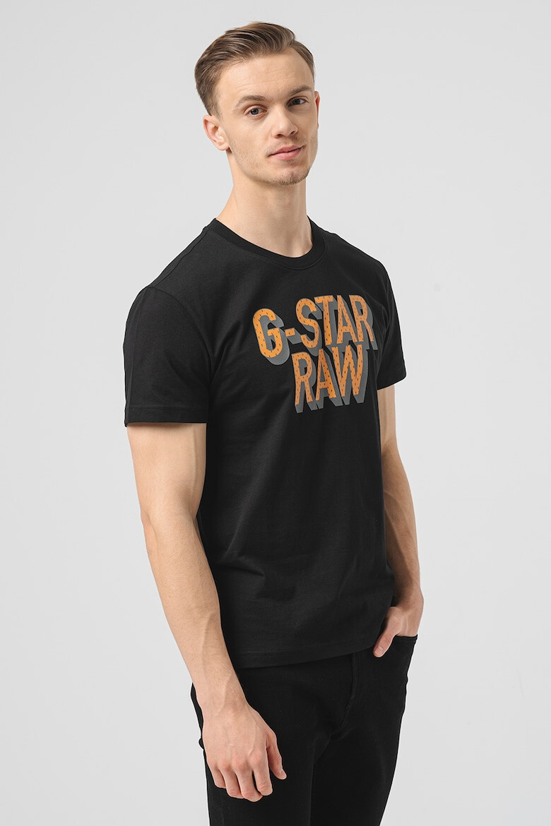 G-STAR Tricou din bumbac organic cu imprimeu logo - Pled.ro