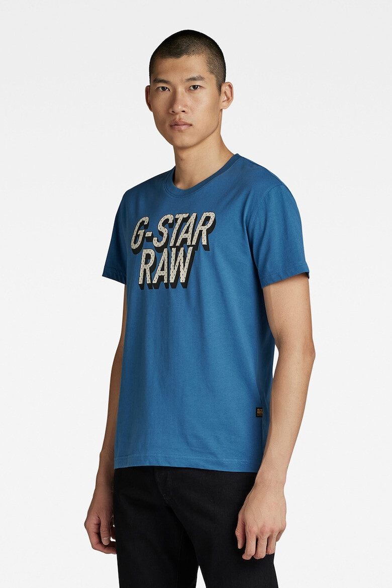 G-STAR Tricou din bumbac organic cu imprimeu logo - Pled.ro