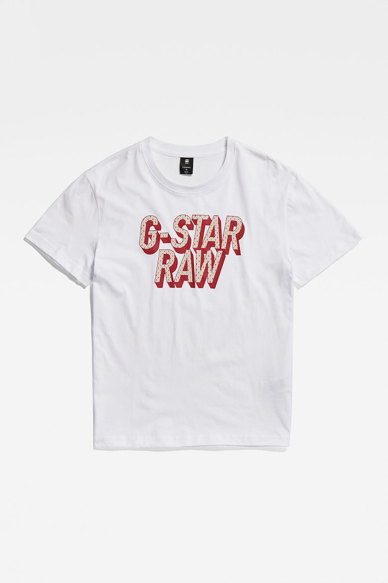 G-STAR Tricou din bumbac organic cu imprimeu logo - Pled.ro