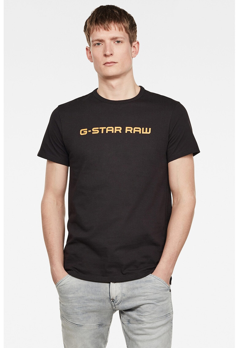 G-Star RAW Tricou din bumbac organic cu imprimeu logo - Pled.ro