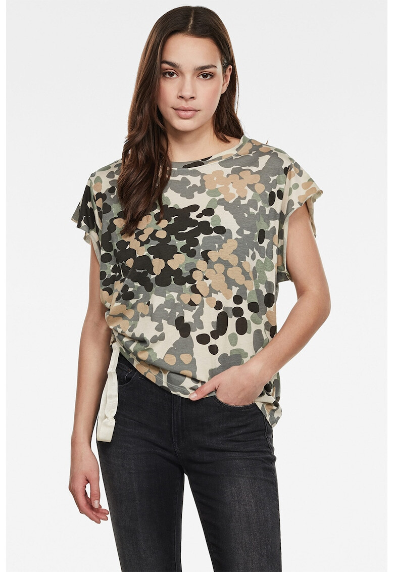 G-Star RAW Tricou din bumbac organic cu model camuflaj Gyre - Pled.ro