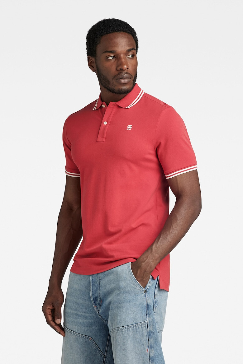 G-STAR Tricou polo din amestec de bumbac organic Dunda - Pled.ro