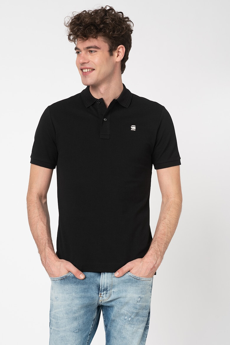 G-STAR Tricou polo slim fit din material pique Dunda - Pled.ro