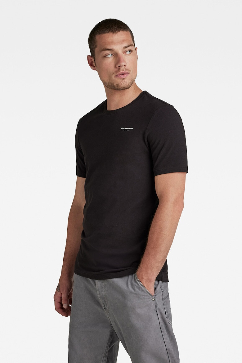 G-STAR Tricou slim fit cu decolteu la baza gatului Base - Pled.ro