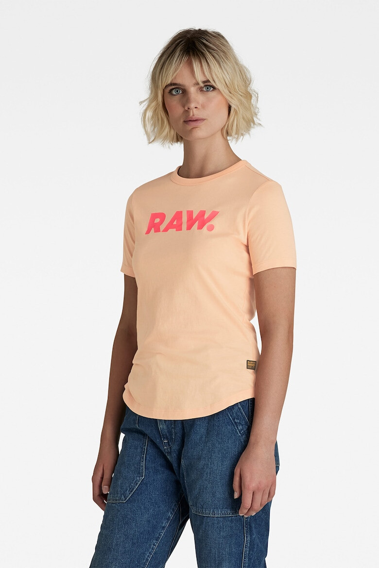 G-Star RAW Tricou slim fit de bumbac organic cu imprimeu logo - Pled.ro