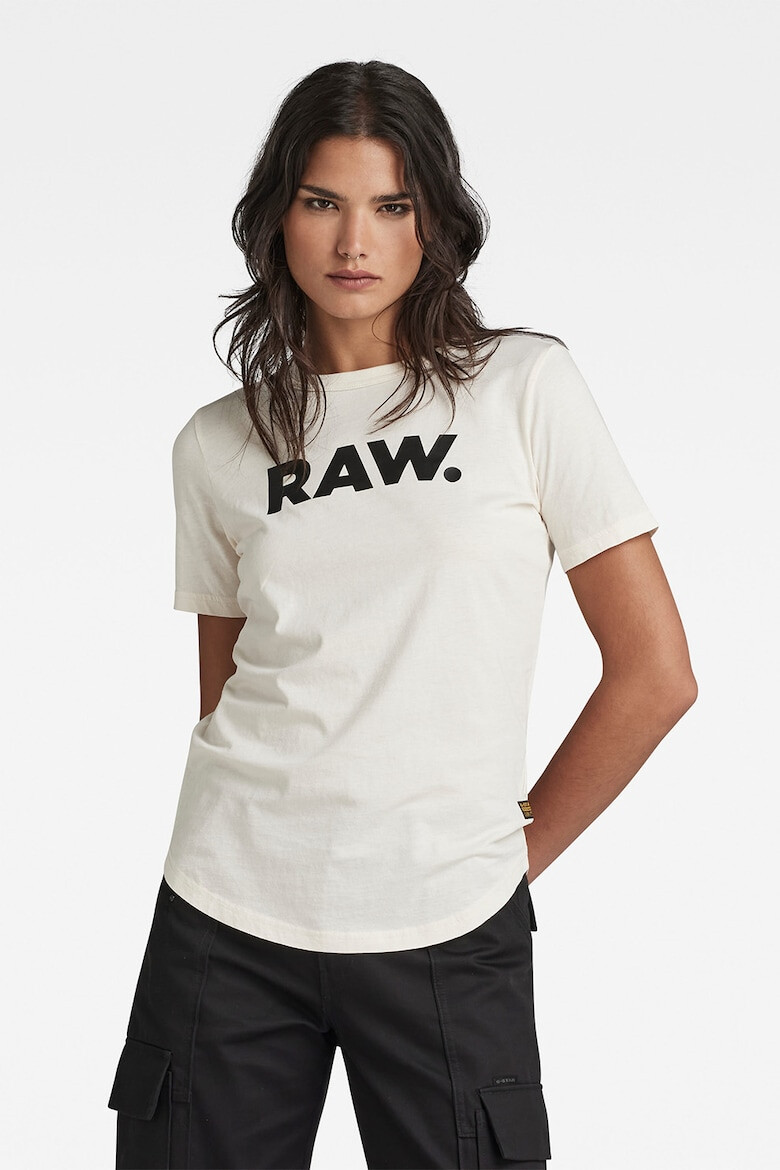 G-Star RAW Tricou slim fit de bumbac organic cu imprimeu logo - Pled.ro