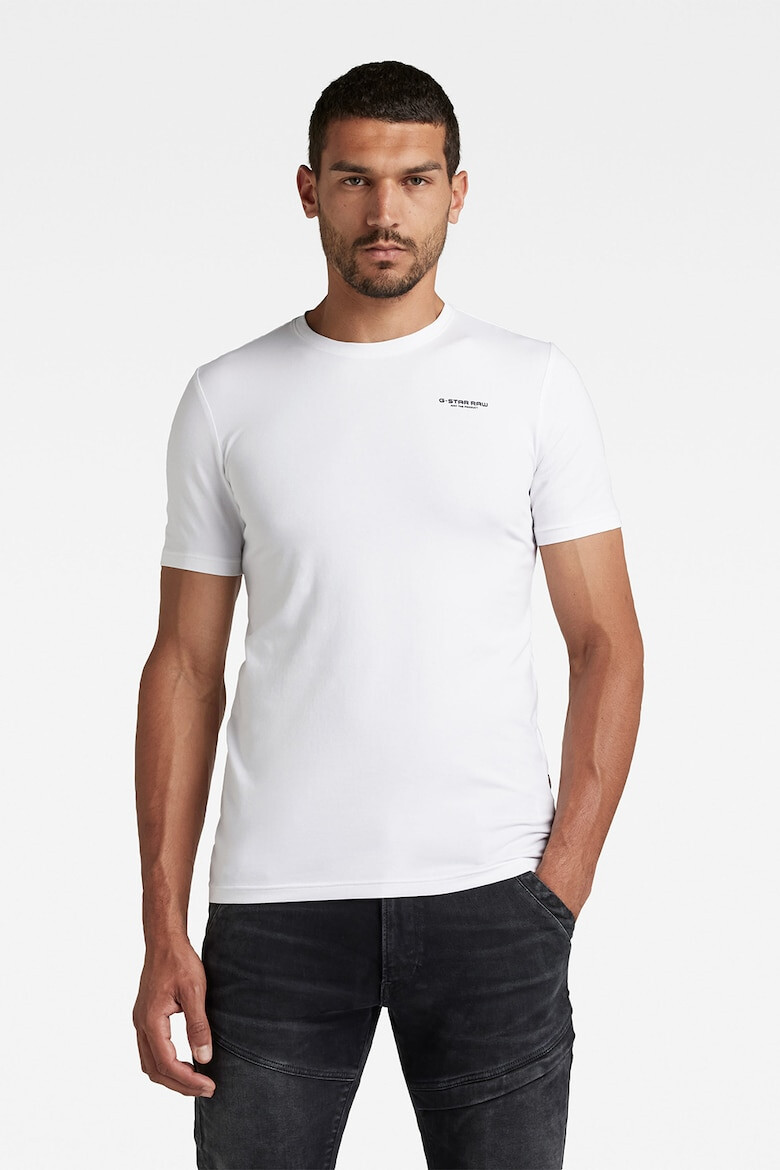 G-STAR Tricou slim fit cu decolteu la baza gatului Base - Pled.ro