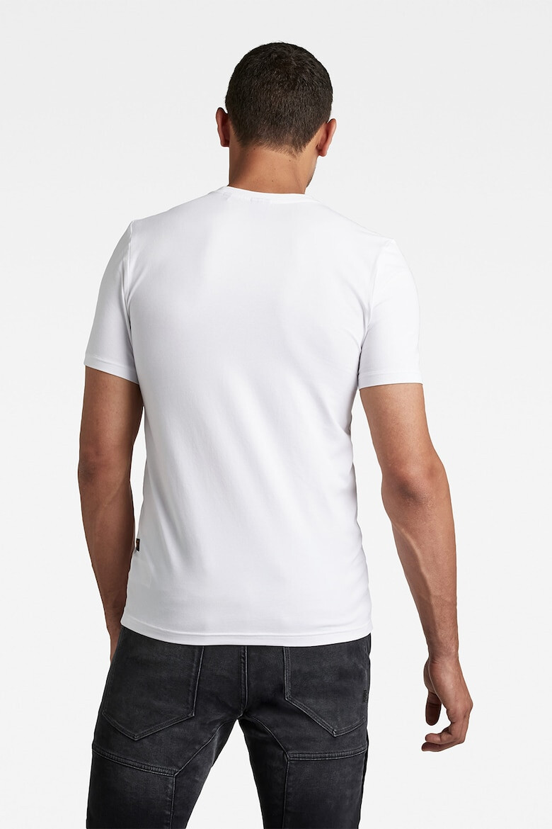 G-STAR Tricou slim fit cu decolteu la baza gatului Base - Pled.ro