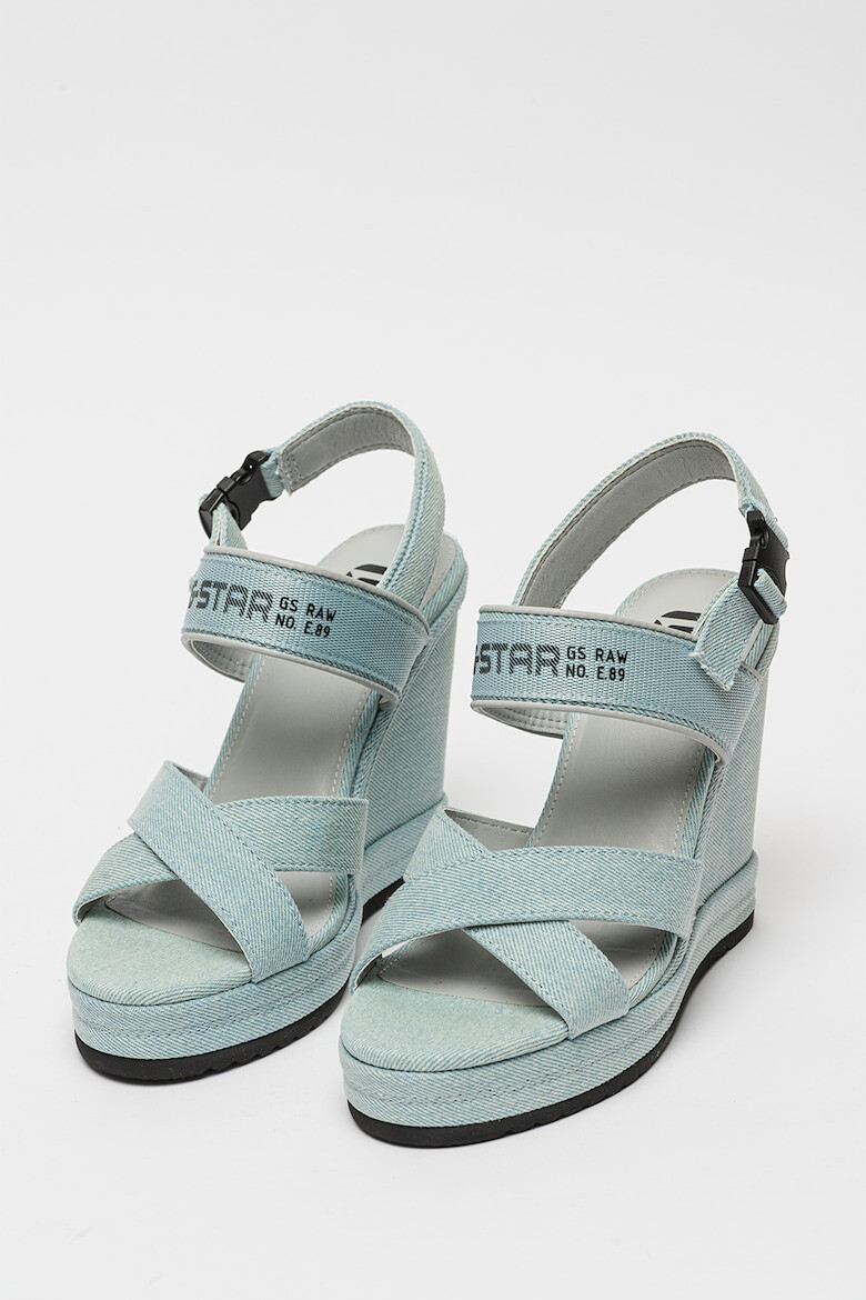 G-STAR Sandale wedge de denim Bodana Cs - Pled.ro